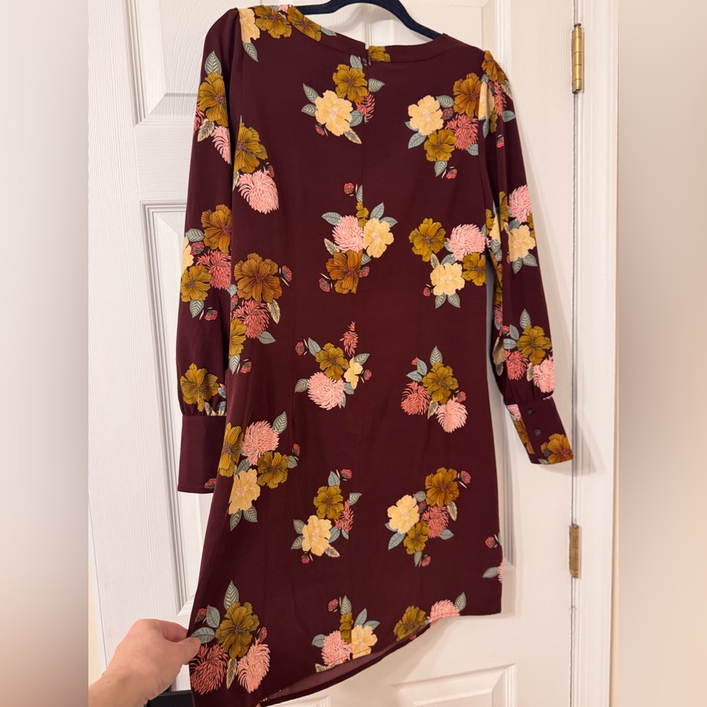 Ann Taylor LOFT Floral Cuffed Shift Dress Size 6 NWT - Picture 8 of 11